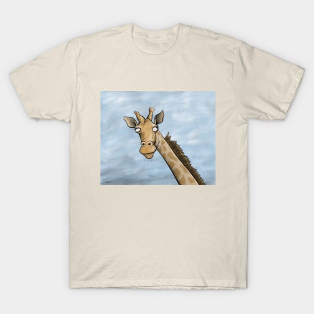 Giraffe T-Shirt by cartoonistnate